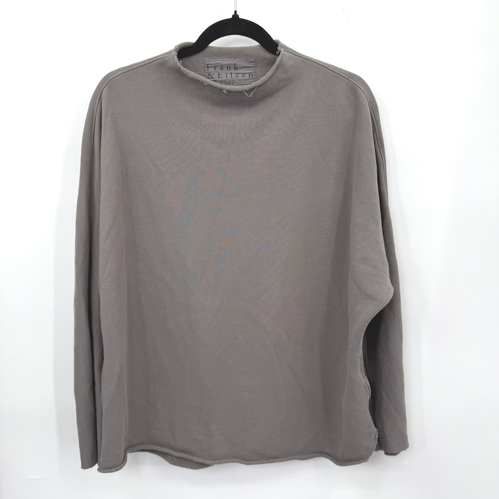 Frank Eileen Effie Funnel Neck Women S Cotton Quiet Luxury Lounge Basic USA